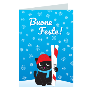 Cartolina di auguri Buone Feste - Wish you