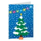 Carte de voeux Joyeux Noël - Wish you Snowman