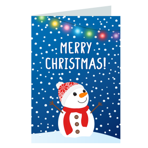 Festtagsgrußkarte Frohe Weihnachten - Wish you