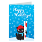 39568 - Holiday greeting card Happy Holidays - Wish you - Anglaise