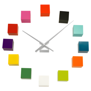Clock with 12 cubes - Tic Tac