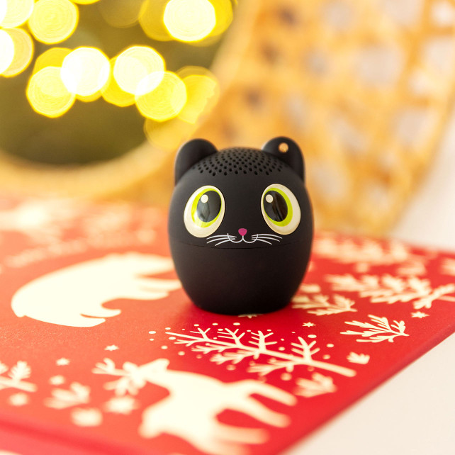 Mini enceinte bluetooth sans fil - Sing song - Chat Noir - Pylones