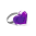 39753 - Anello in vetro - Coeur Nano transparent - Violet
