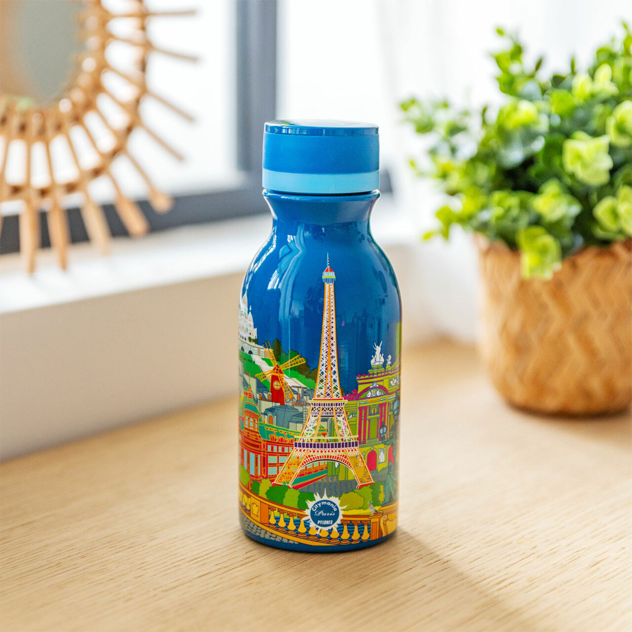 Mini Bouteille Isotherme 200 Ml Bleue Sarcelle - Garde Chaud 8h / Froid 12h - Pour Enfants Et Adultes