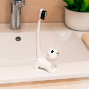 Vaso para cepillos de dientes y Cepillo de dientes - Catsmile