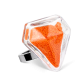 39677 - Glass ring - Diamant Medium Billes - Orange
