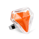 39677 - Glass ring - Diamant Medium Billes - Orange