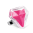 39677 - Anillo de vidrio soplado - Diamant Medium Billes - Rose
