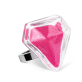 39677 - Bague en verre soufflée - Diamant Medium Billes - Rose