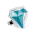 39677 - Bague en verre soufflée - Diamant Medium Billes - Turquoise
