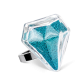 39677 - Glasring - Diamant Medium Billes - Turquoise