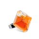 39745 - Anillo de vidrio soplado - Gaia Medium Transparent - Orange