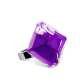 39745 - Bague en verre soufflée - Gaia Medium Transparent - Violet