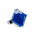 39745 - Bague en verre soufflée - Gaia Medium Transparent - Bleu Foncé