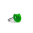 39735 - Anillo de vidrio soplado - Galet Nano Transparent - Vert