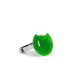 39735 - Bague en verre soufflée - Galet Nano Transparent - Vert