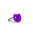 39735 - Glass ring - Galet Nano Transparent - Violet