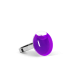 39735 - Bague en verre soufflée - Galet Nano Transparent - Violet