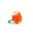 33487 - Anello in vetro - Cachou Nano Transparent - Orange