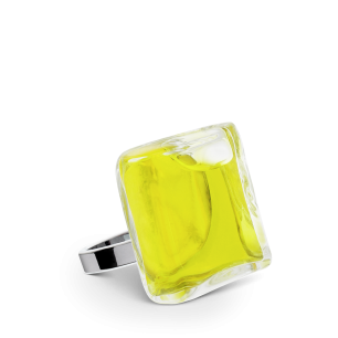 Glass ring - Carré Mini Transparent