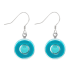 35456 - Hook earrings - Duo Milk - Turquoise