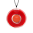 35909 - Pendentif en verre soufflé - Duo Medium - Rouge foncé