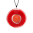 35909 - Pendentif en verre soufflé - Duo Medium - Rouge foncé