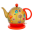 15836 - Electric kettle with european plug 1 L - Byzance - Jardin Fleuri Gold