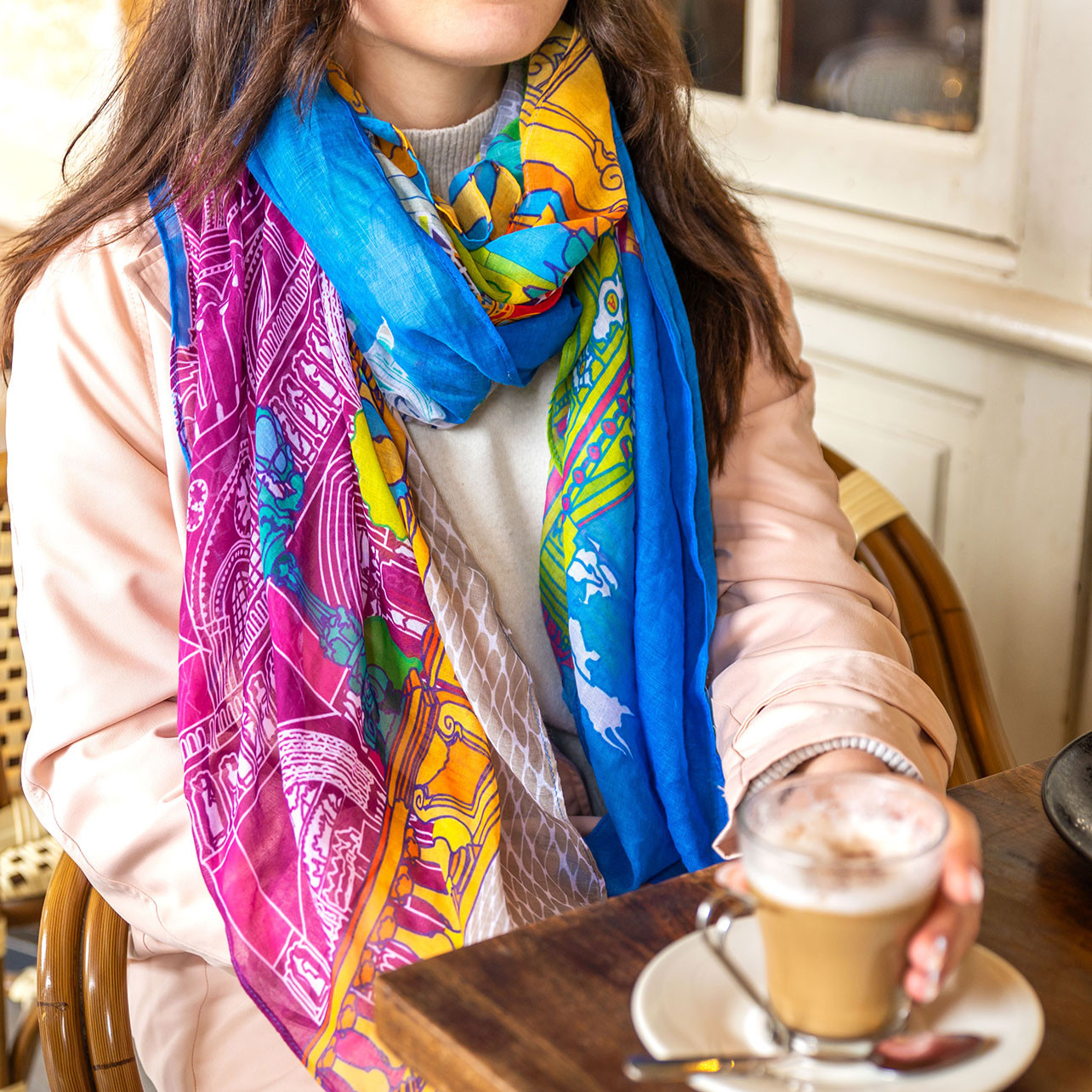 Pareo Foulard Con Gatti Foulard Originale Balade New Paris Pylones