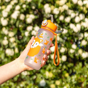Water bottle with straw 50 cl - Happyglou straw