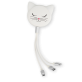 36158 - Cable 3 in 1  - Connectech - White Cat