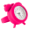 27351 - Bague montre / horloge - nano watch - Rose