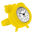 27351 - Bague montre / horloge - nano watch - Jaune