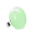 39815 - Anillo de vidrio soplado - Galet Medium Pastel - Vert