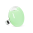 39815 - Bague en verre soufflée - Galet Medium Pastel - Vert