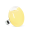 39815 - Anillo de vidrio soplado - Galet Medium Pastel - Jaune