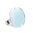 39822 - Bague en verre soufflé - Cachou Medium Pastel - Turquoise