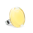 39822 - Bague en verre soufflée - Cachou Medium Pastel - Jaune