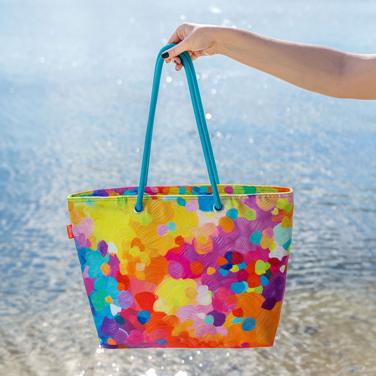 Borsa a sacchetto con base con piume – DreamyBags