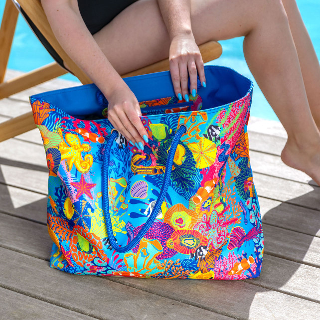 Colorful beach bags hotsell