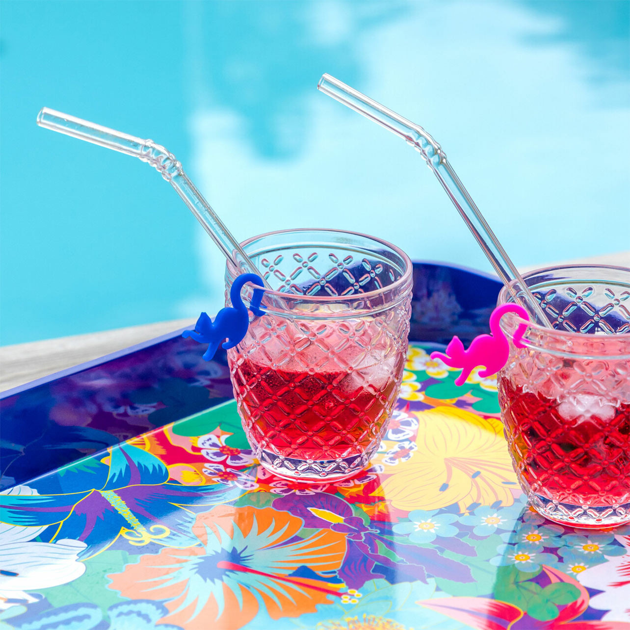 Set 4 Cannucce In Vetro Riutilizzabili Con Spazzole E Tappi Antipolvere – Per Cocktail, Frullati, Succhi