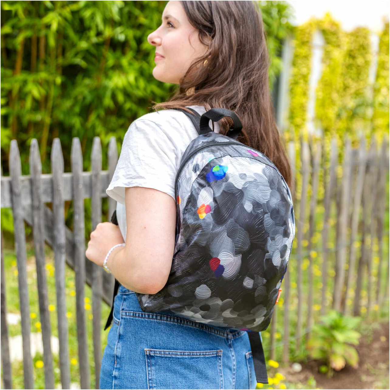 CMP Zaino Ripiegabile Packable 15L - Leggero In Tessuto Ripstop, Nero E Blu, Si Chiude Nella Sua Tasca, Per Viaggi E Trekking - copertina