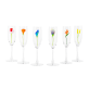 39354 - Set mit 6 Champagnergläsern - Champ de fleurs - Jardin fleuri