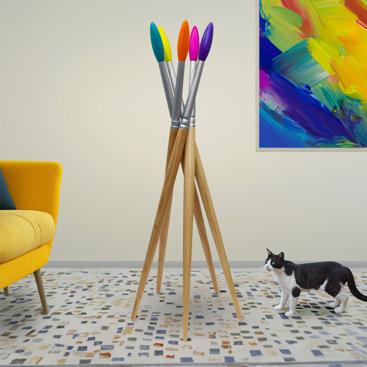 Coat rack - Le Grand Impressionniste - Multicolour - Pylones