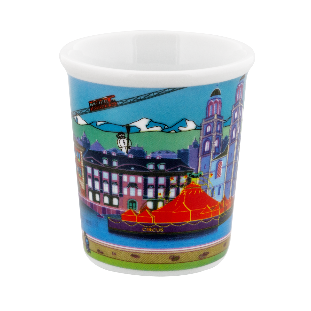 Tasse à Expresso Pylones Paris Multicolore - Design Fun, Occasion En Bon état
