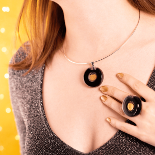 Glass ring - Duo Medium