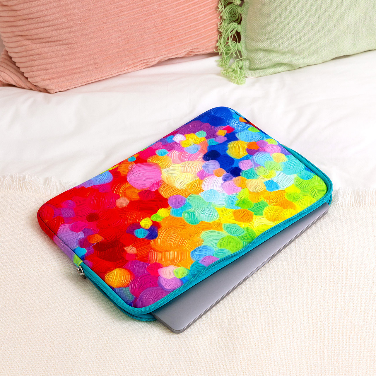 Funda Para Portátil 13 Pulgadas | Diseño Pájaro | Resistente Al Agua | Interior Acolchado | Ligera Y Fácil De Transportar