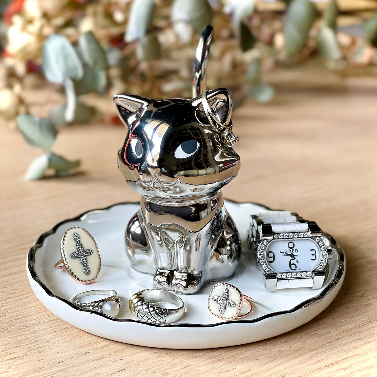 Coupelle porte bijoux chat | Confort & Vie