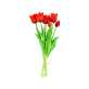 40209 - Set de 7 tulipes ouvertes - Tulipes - Rouge
