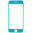 33376 - Verre de protection pour iPhone 6/7 -  I Protect - Bleu